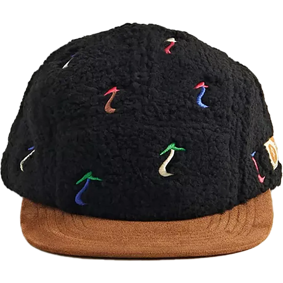 Sherpa Hat with Night Shrooms Design (5-panel)