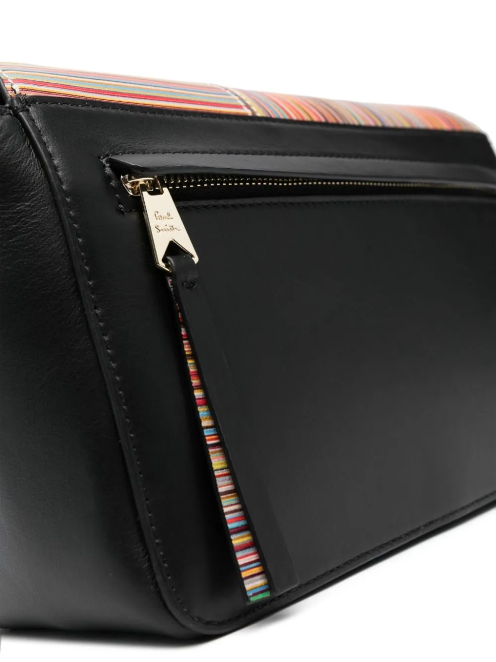 Signature Stripe Leather Crossbody Bag