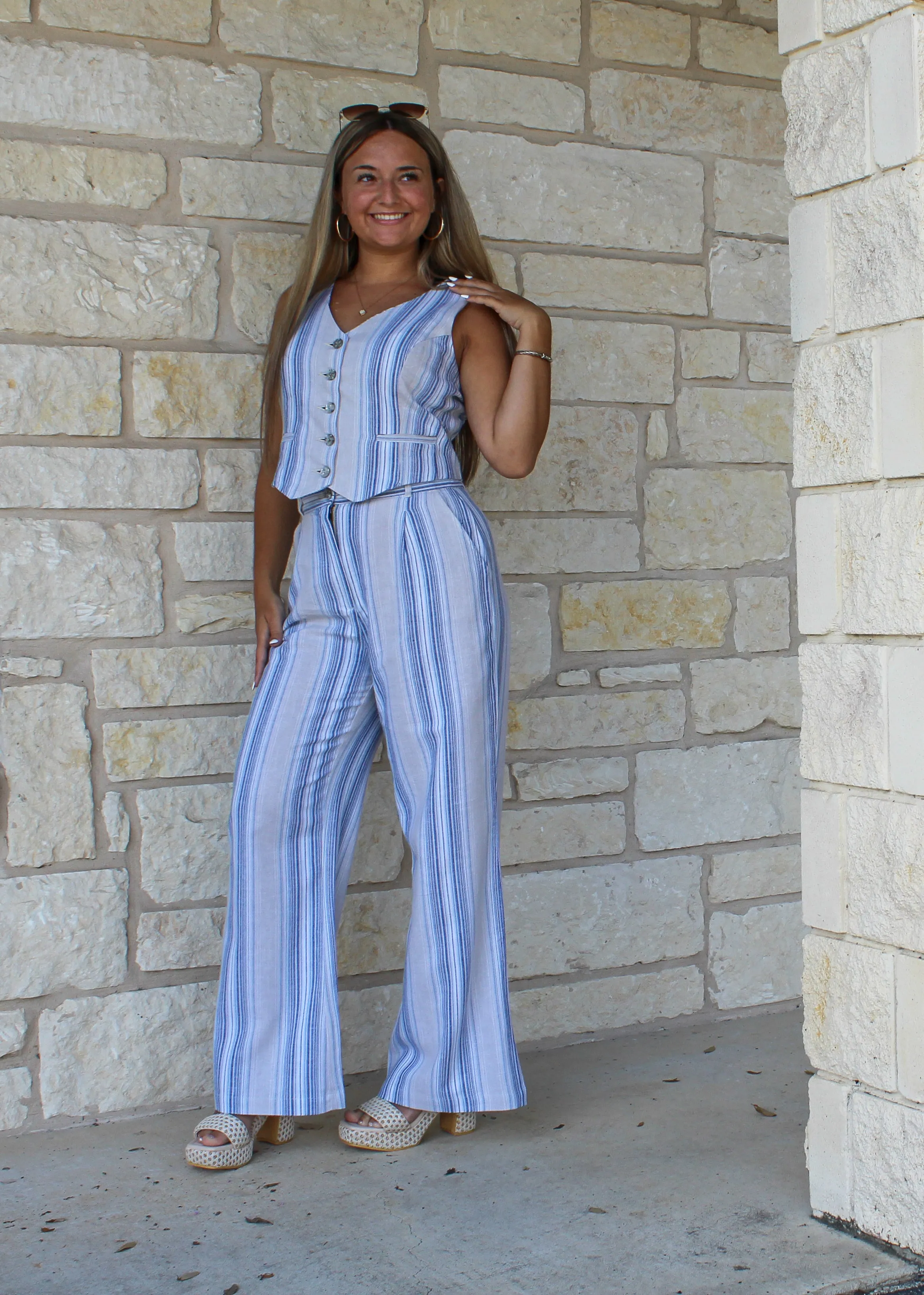 Butler Sky Stripe Pants