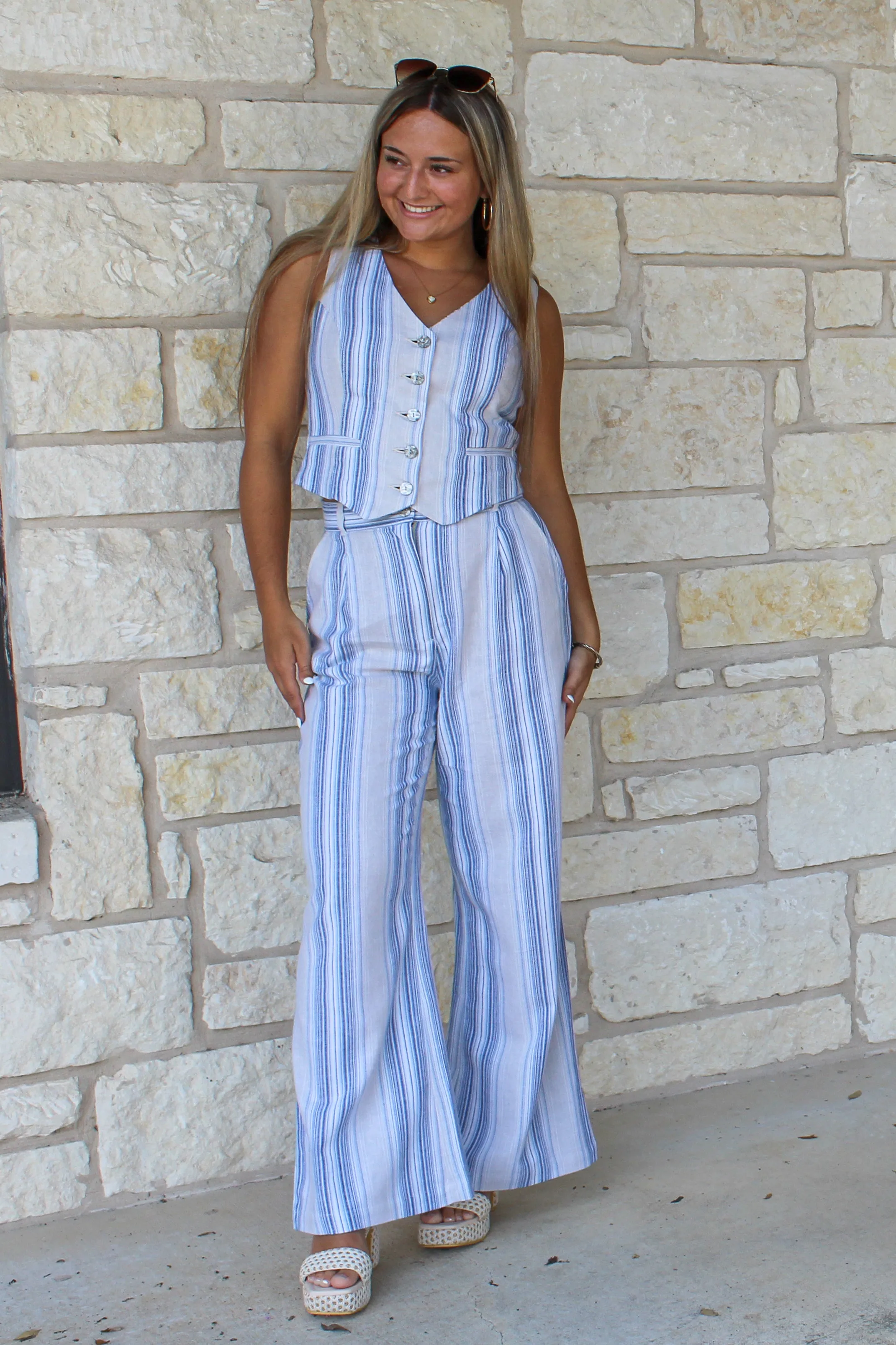 Butler Sky Stripe Pants