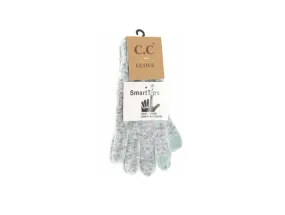 Soft Ribbed Knit Gloves for Women by C.C