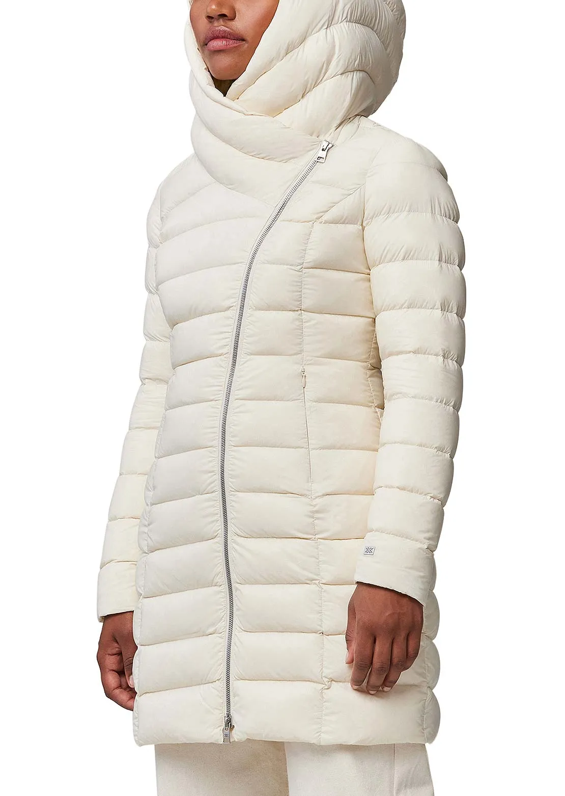 Long Hooded Down Jacket for Women