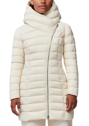 Long Hooded Down Jacket for Women