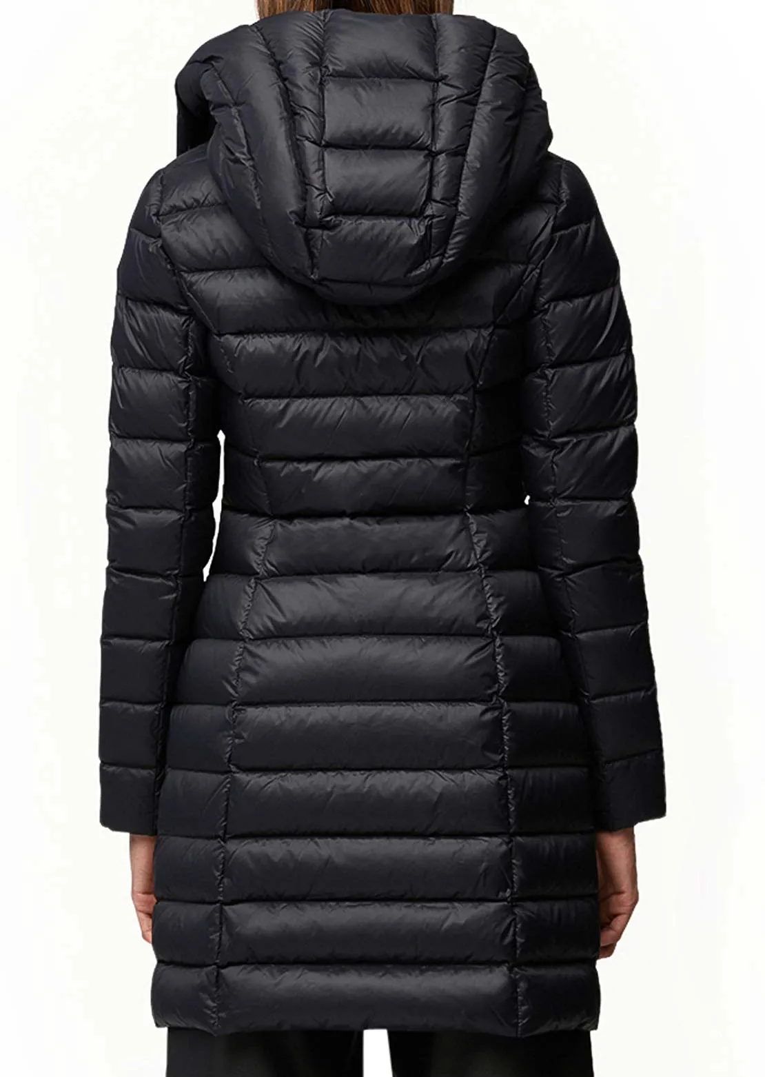 Long Hooded Down Jacket for Women