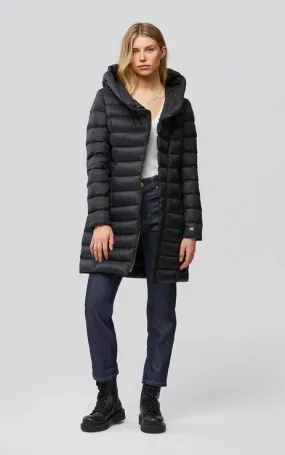 Soia&Kyo Karelle Black Long Down Coat, Lightweight