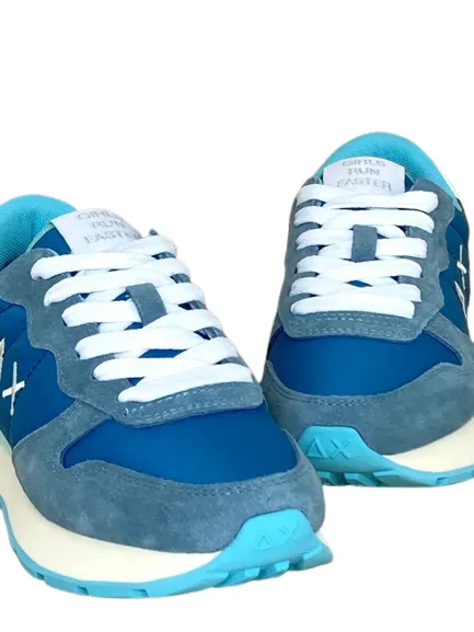 ALLY SOLID NYLON Z33201 AZZURRE SNEAKERS