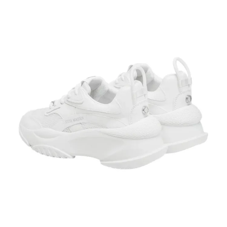 White Lace-Up Women's Sneakers by Steve Madden