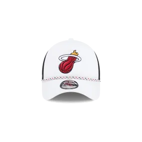 Rope Trucker Hat by New Era Miami HEAT