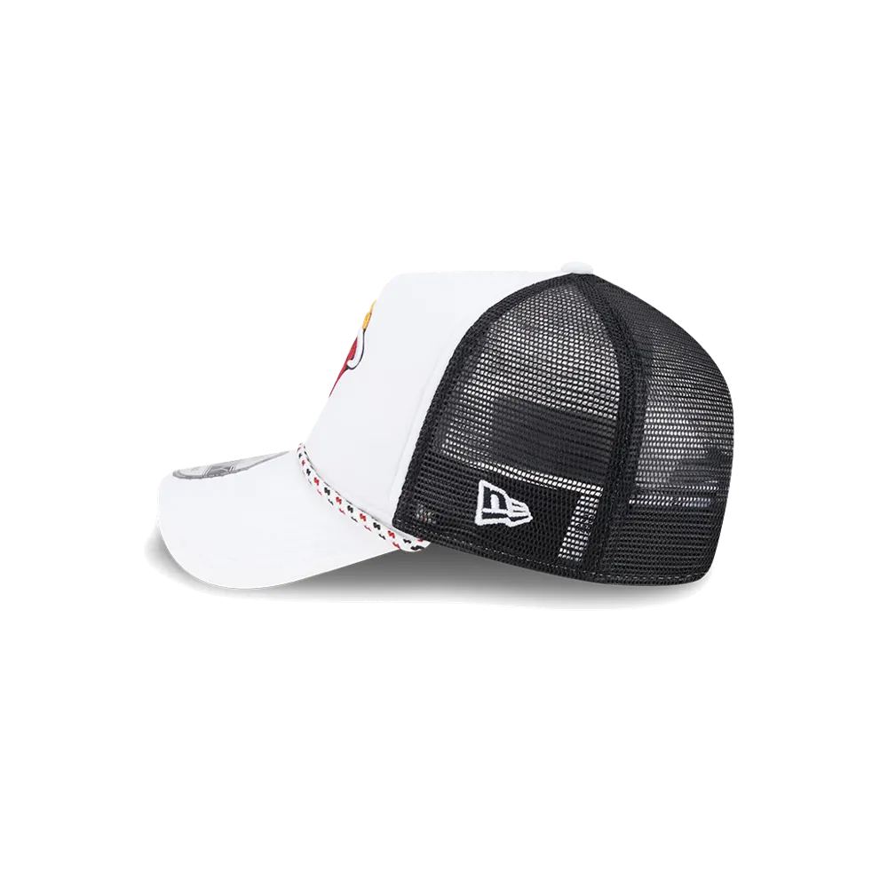 Rope Trucker Hat by New Era Miami HEAT