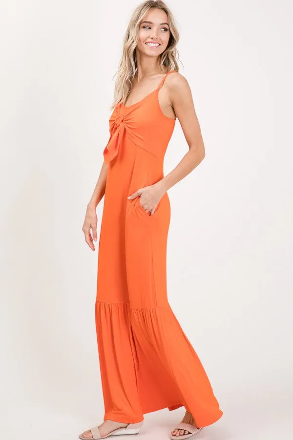 Tangerine Orange Fancy Me Maxi SunDress