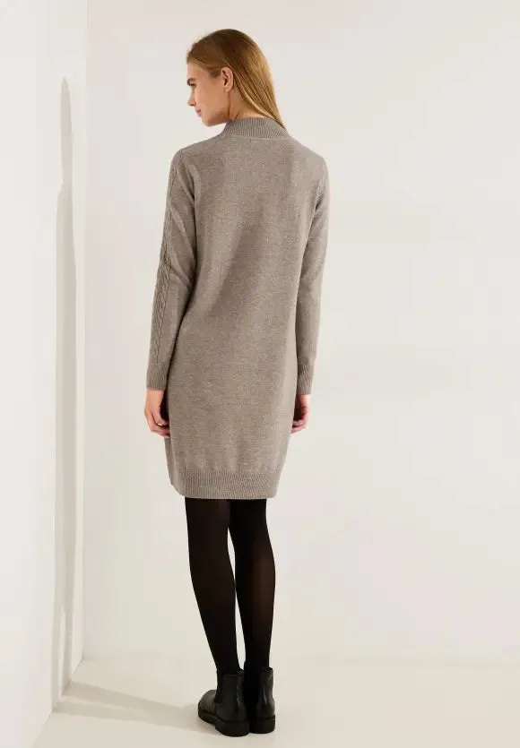 Taupe Rib Knit Dress Cecil