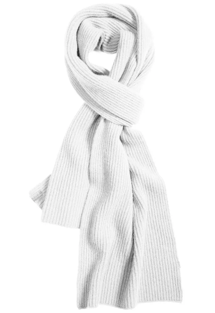 The Cashmere Ribbed Scarf