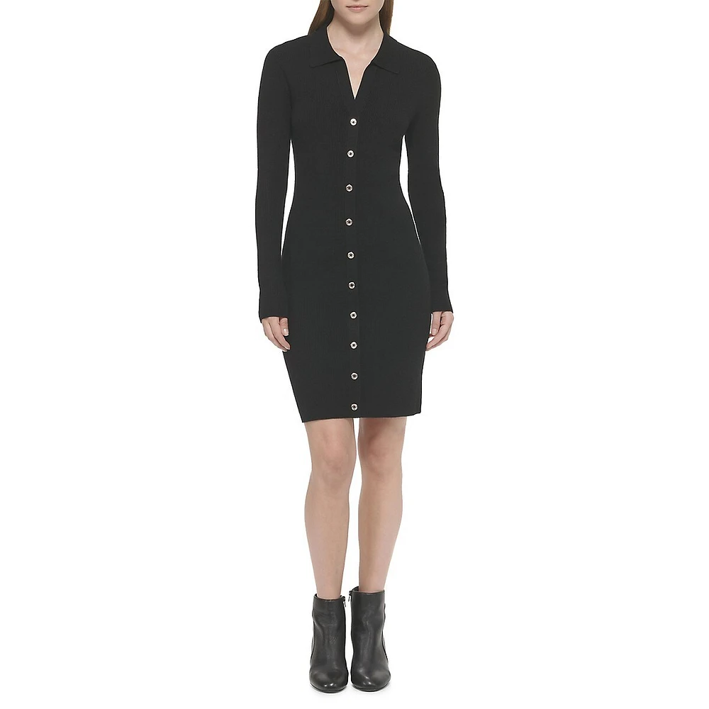 Tommy Hilfiger Rib-Knit Sweater Dress