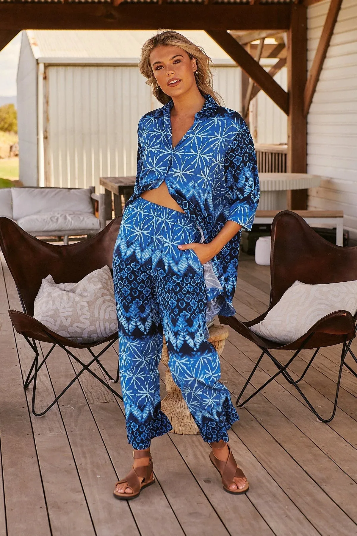 Tranquil Tides Collection Cabana Shirt Blouse