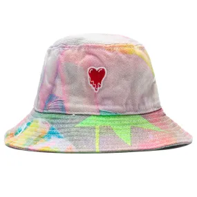 White Multi Stardust Bucket Hat by Emotionally Unavailable x So Youn Lee