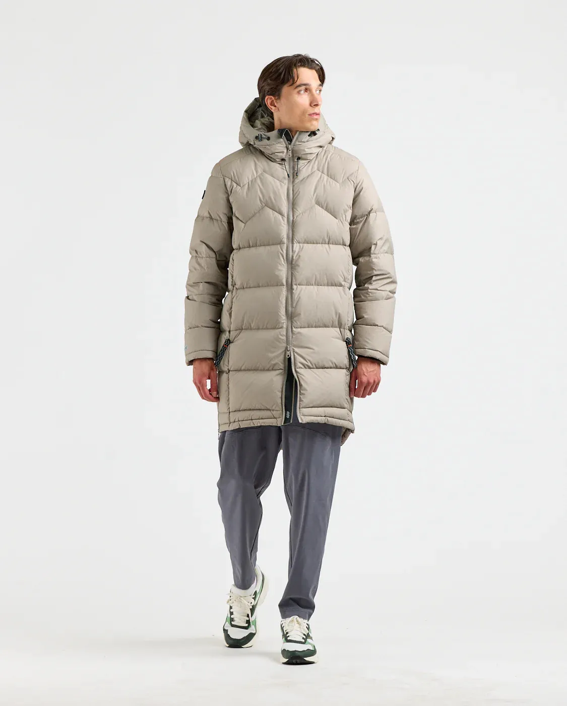 Unisex Regulator Down Coat in Moondust Color by Mountain Works