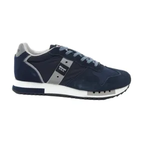 Blauer S4QUEENS01/MES Navy Men's Lace-Up Sneakers