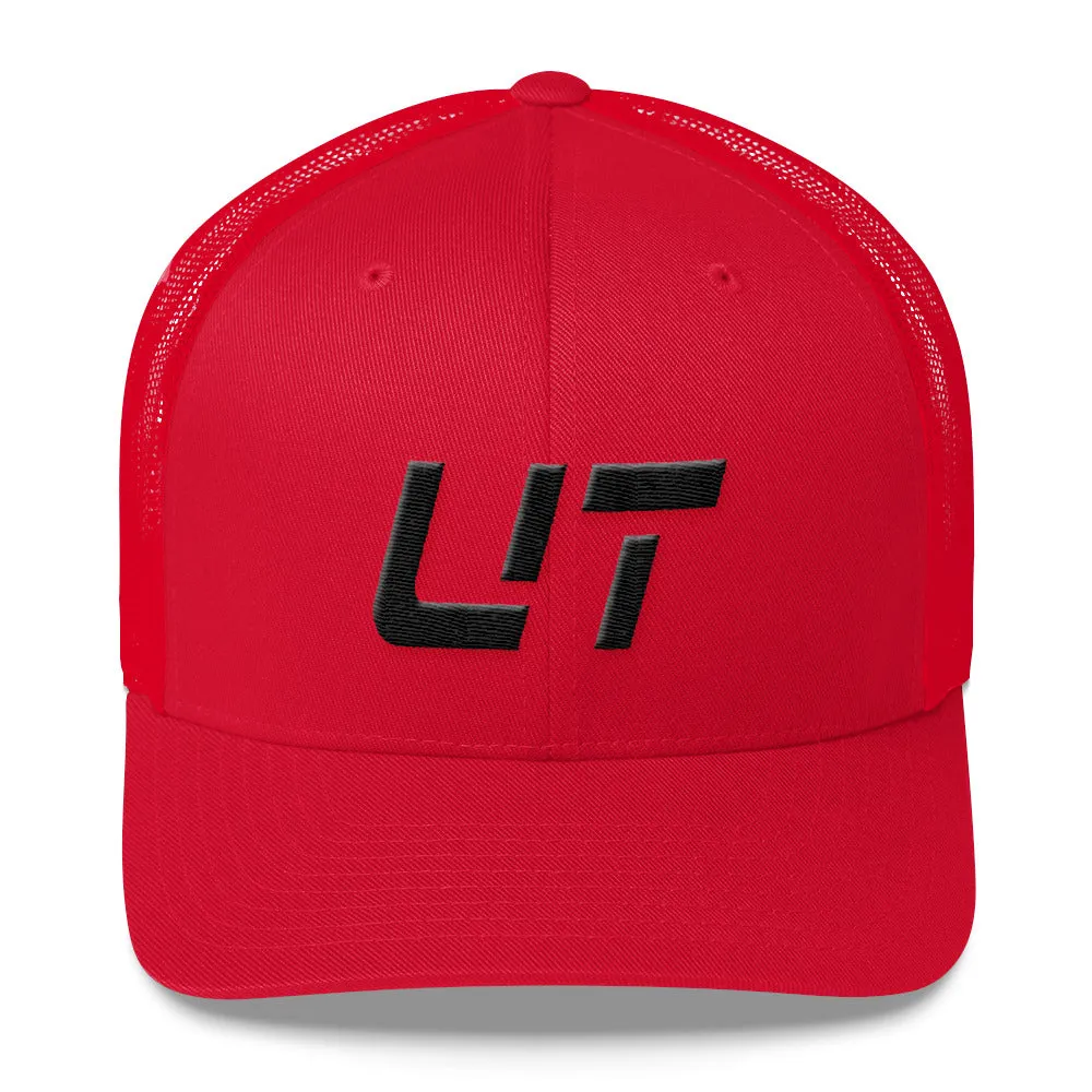 Utah Mesh Back Trucker Cap with Black Embroidery - UT