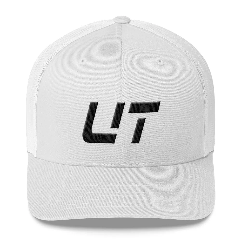 Utah Mesh Back Trucker Cap with Black Embroidery - UT