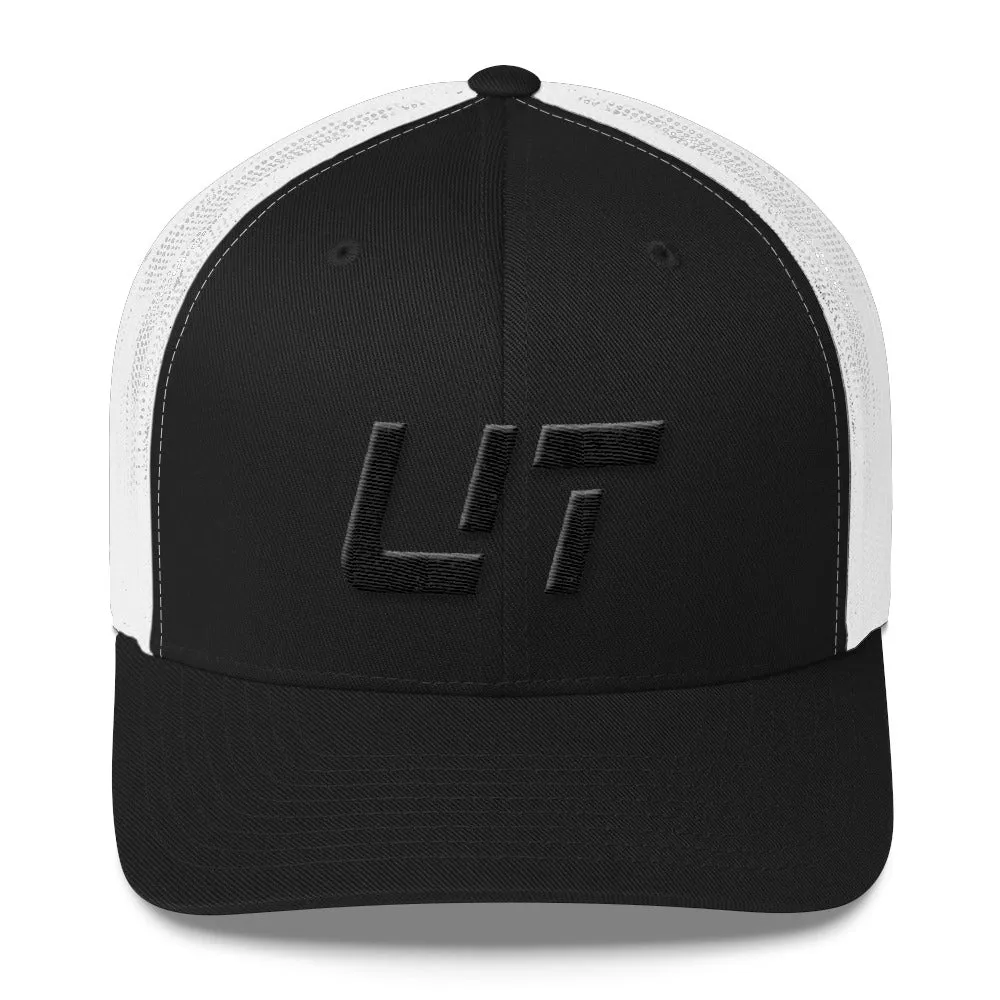 Utah Mesh Back Trucker Cap with Black Embroidery - UT