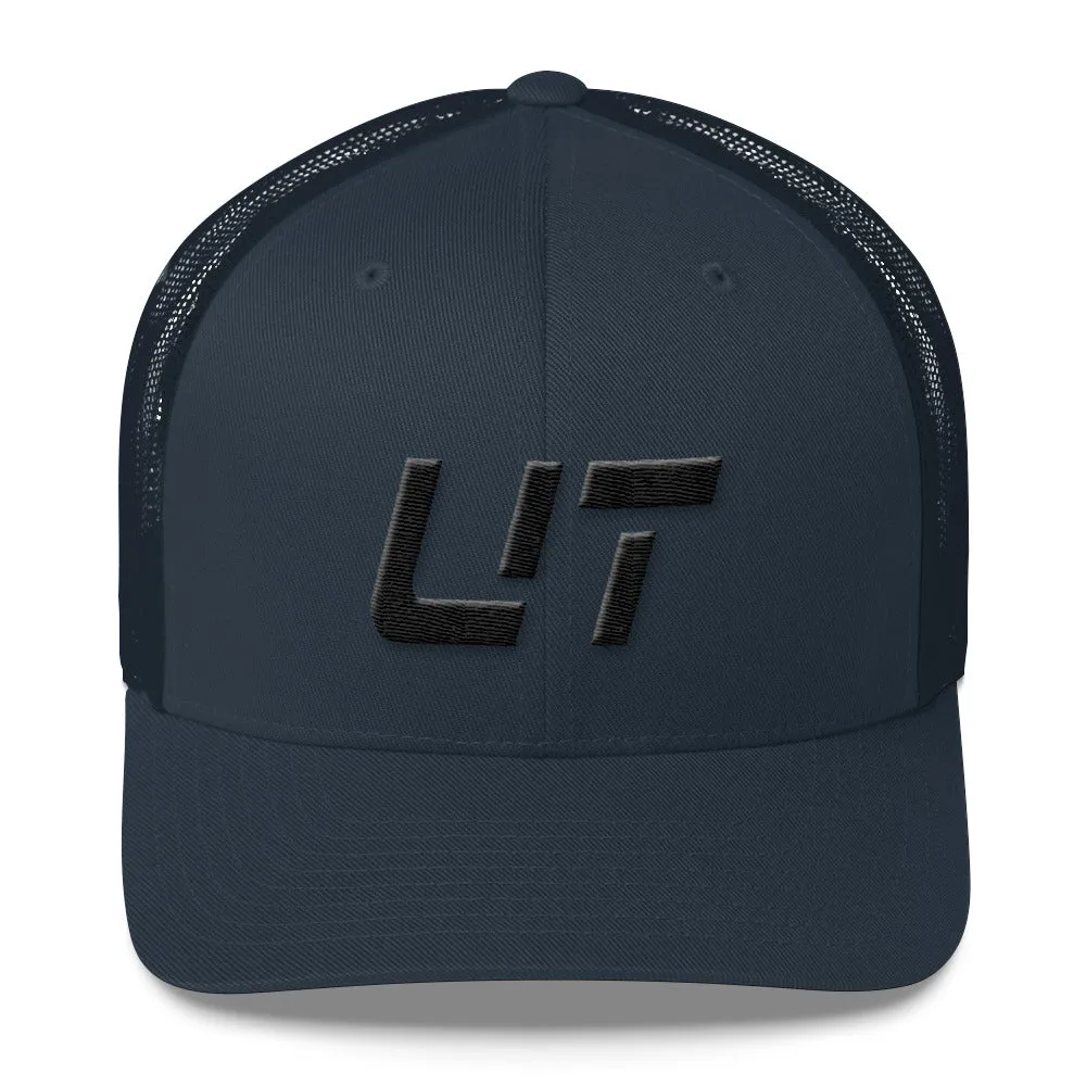 Utah Mesh Back Trucker Cap with Black Embroidery - UT