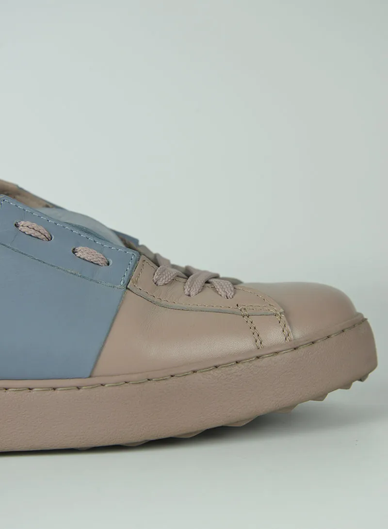 N. 39 Valentino Sneakers in pelle tortora,