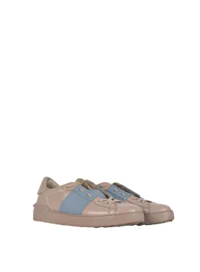 N. 39 Valentino Sneakers in pelle tortora,