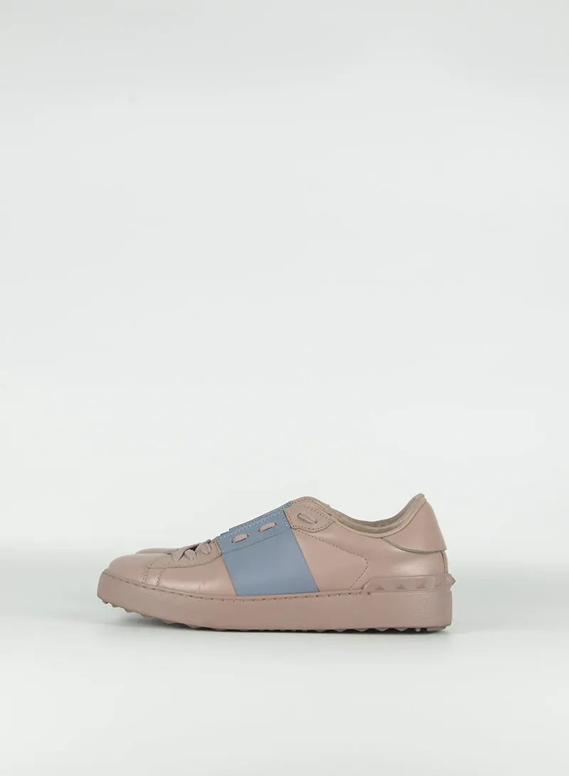 N. 39 Valentino Sneakers in pelle tortora,