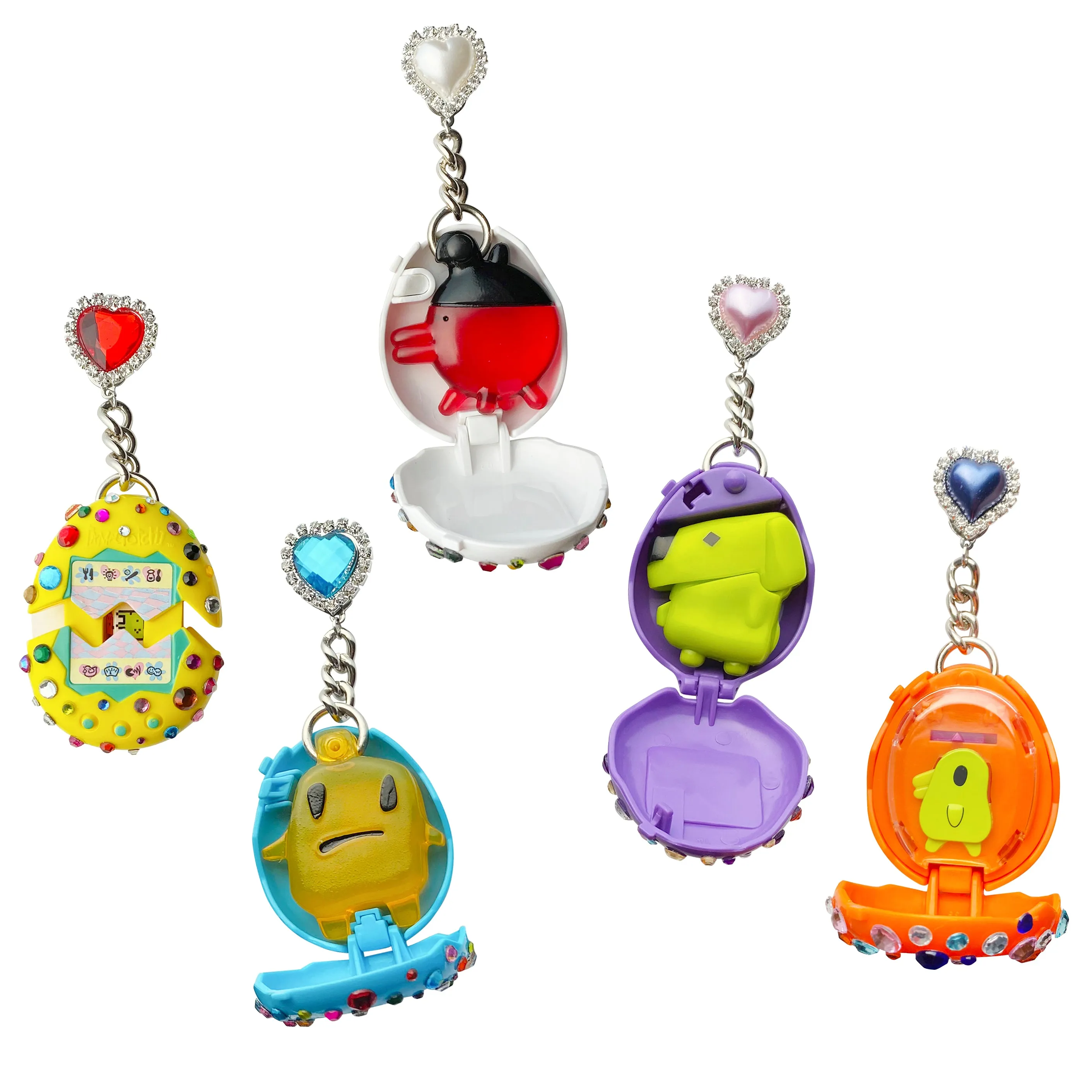 Vintage Tamagotchi Charm Earrings from 1997