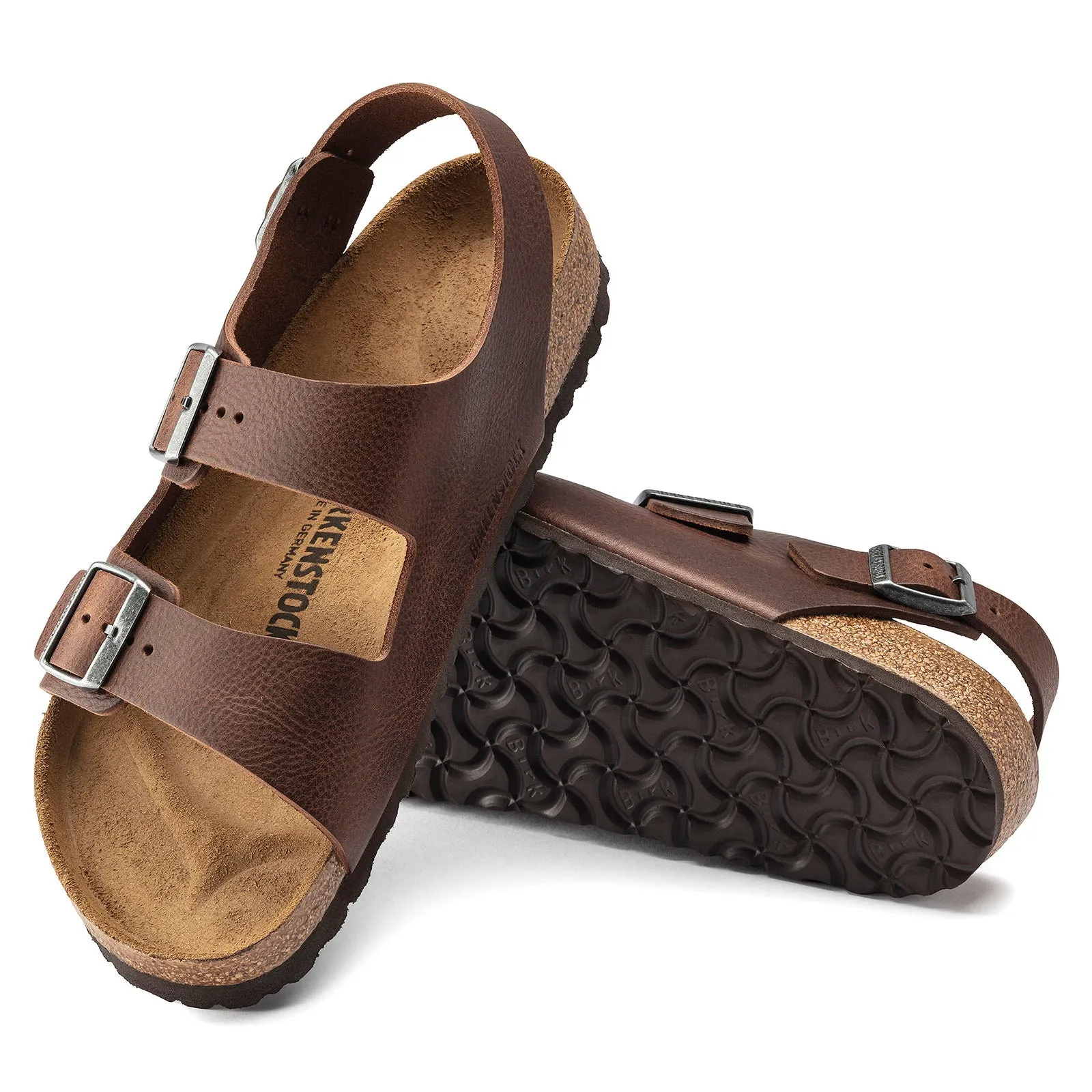 Vintage Leather Footbed Sandals