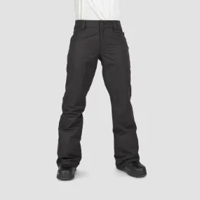 Women's Black Volcom Hallen Snow Pants