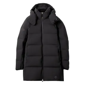 Womens ANCHOR-HC Black MIZUSAWA Down Coat by Descente