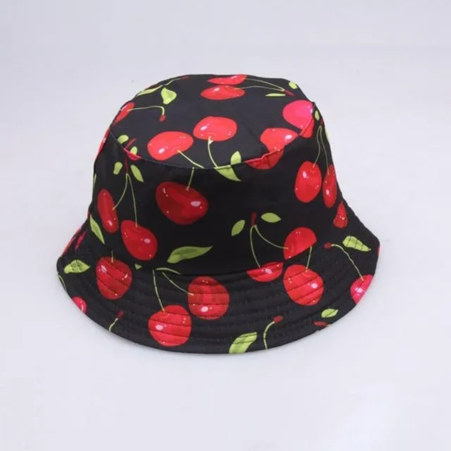 Women's Reversible Printed Summer Sun Bucket Hats