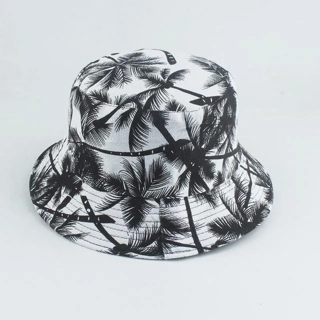 Women's Reversible Printed Summer Sun Bucket Hats