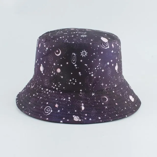 Women's Reversible Printed Summer Sun Bucket Hats