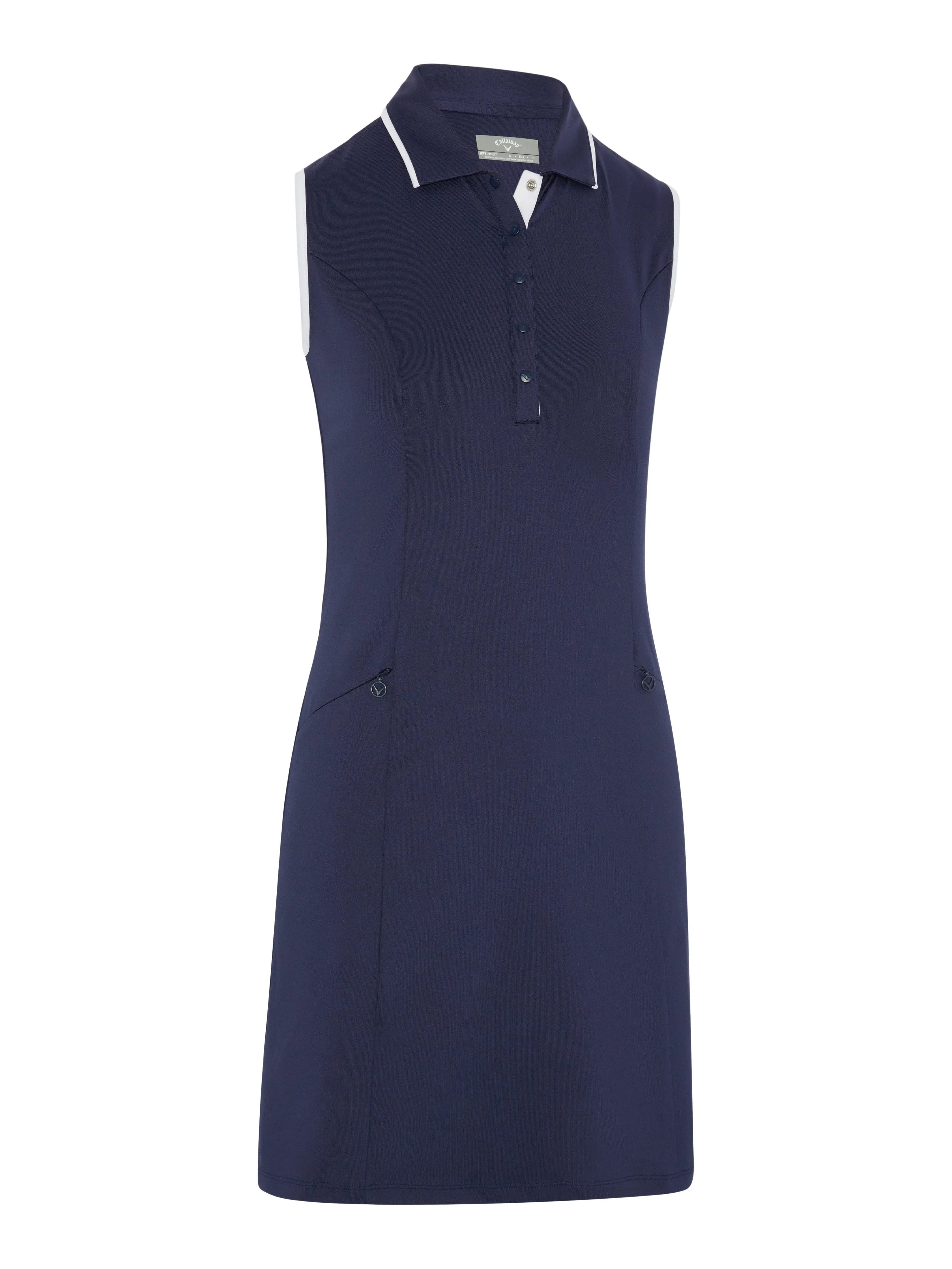 Women's Solid Golf Dress Snap Placket