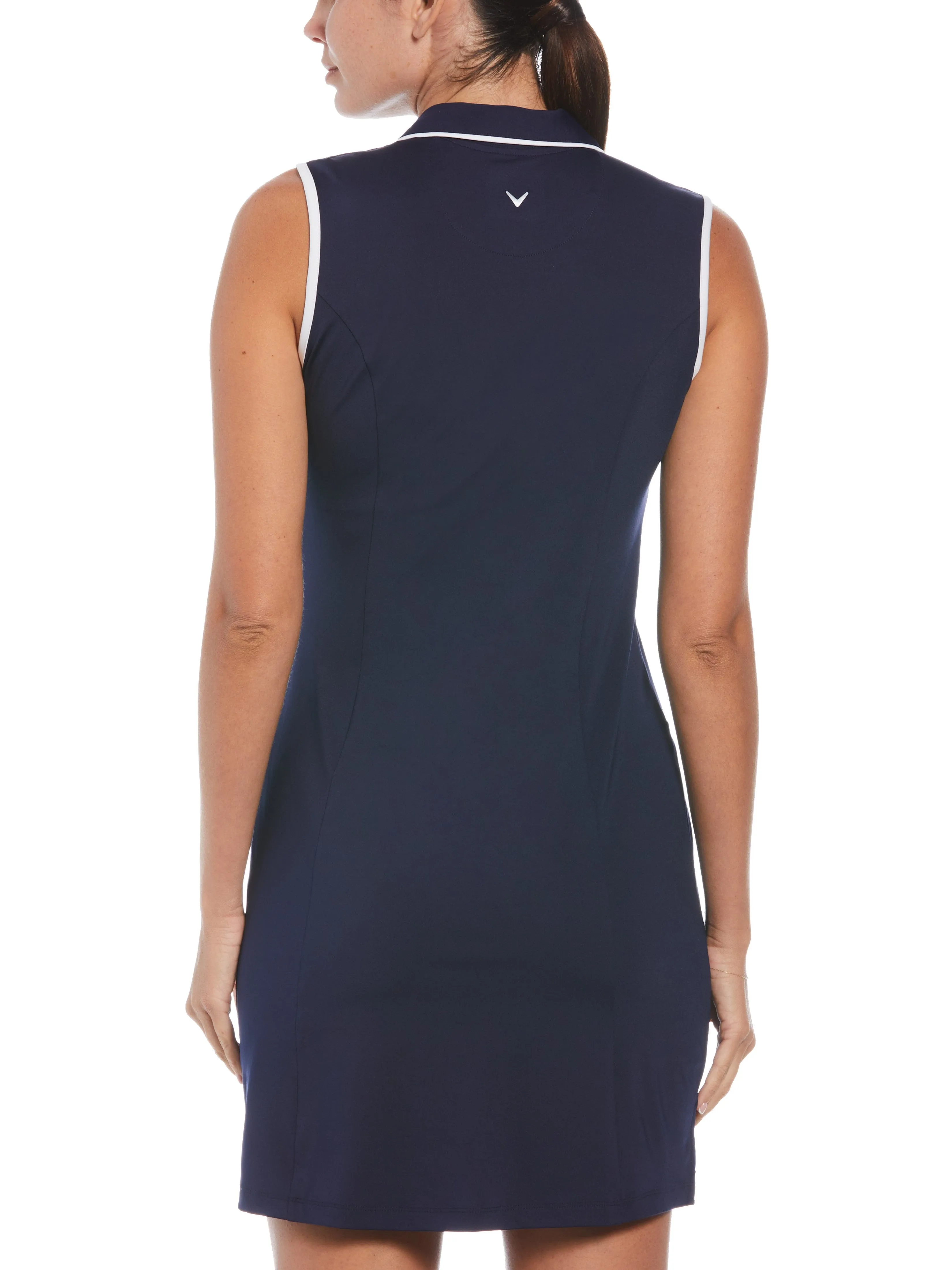 Women's Solid Golf Dress Snap Placket