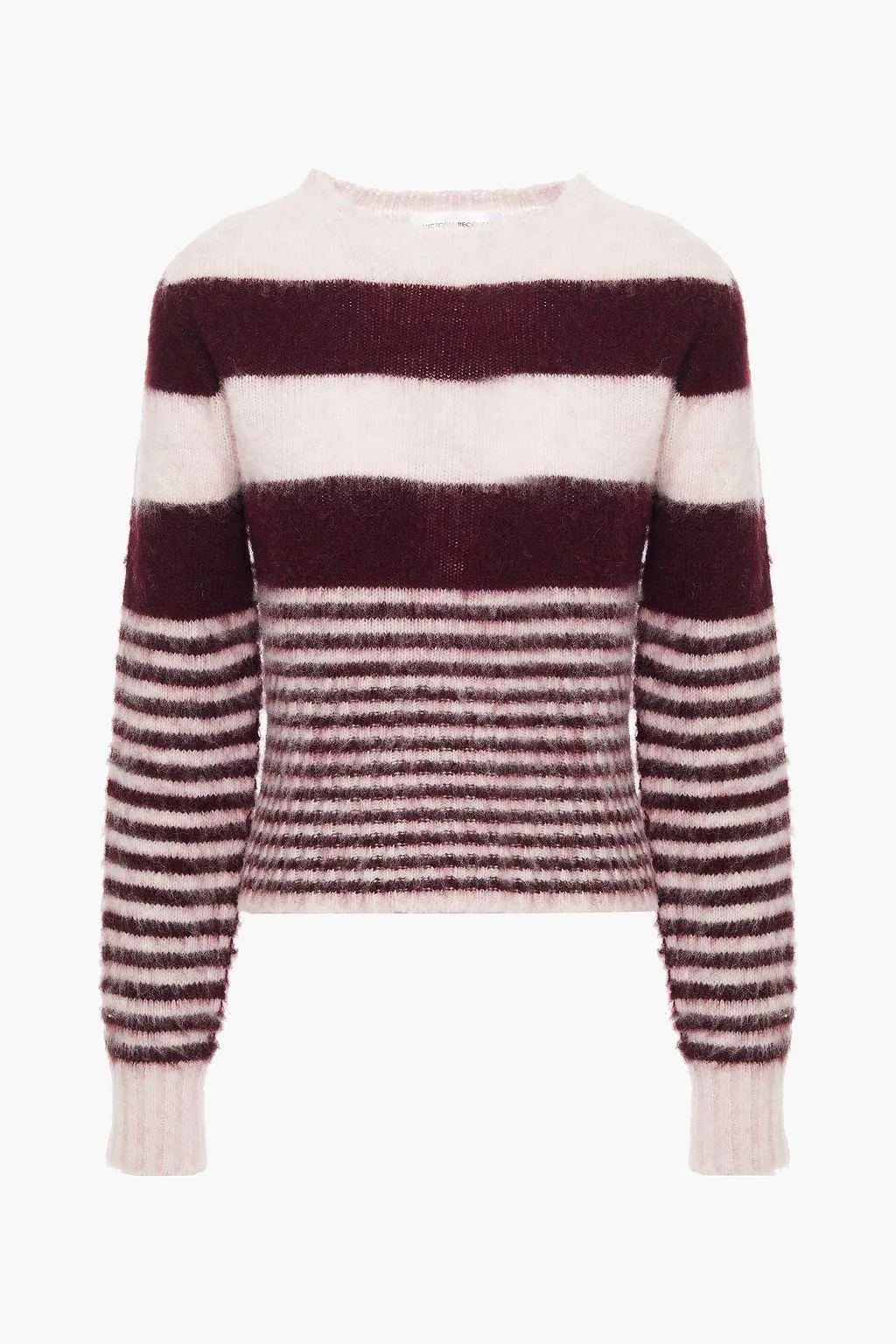 Wool Street Style U-Neck Casual Style Crew Neck Stripes Victoria Beckham