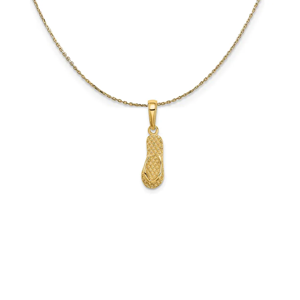 Yellow Gold Survivor Ribbon Necklace